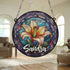 Lily Personalised Stained Glass Effect Suncatcher